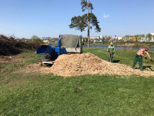 ООО "АСПО" предоставляет услугу по измельчению порубочных остатков.