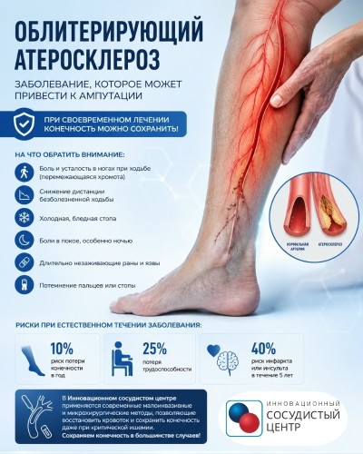 Облитерирующий атеросклероз: как распознать и остановить болезнь.